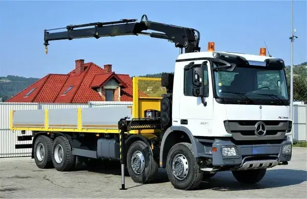 Аренда манипулятора с присоской Hiab, Mercedes Benz