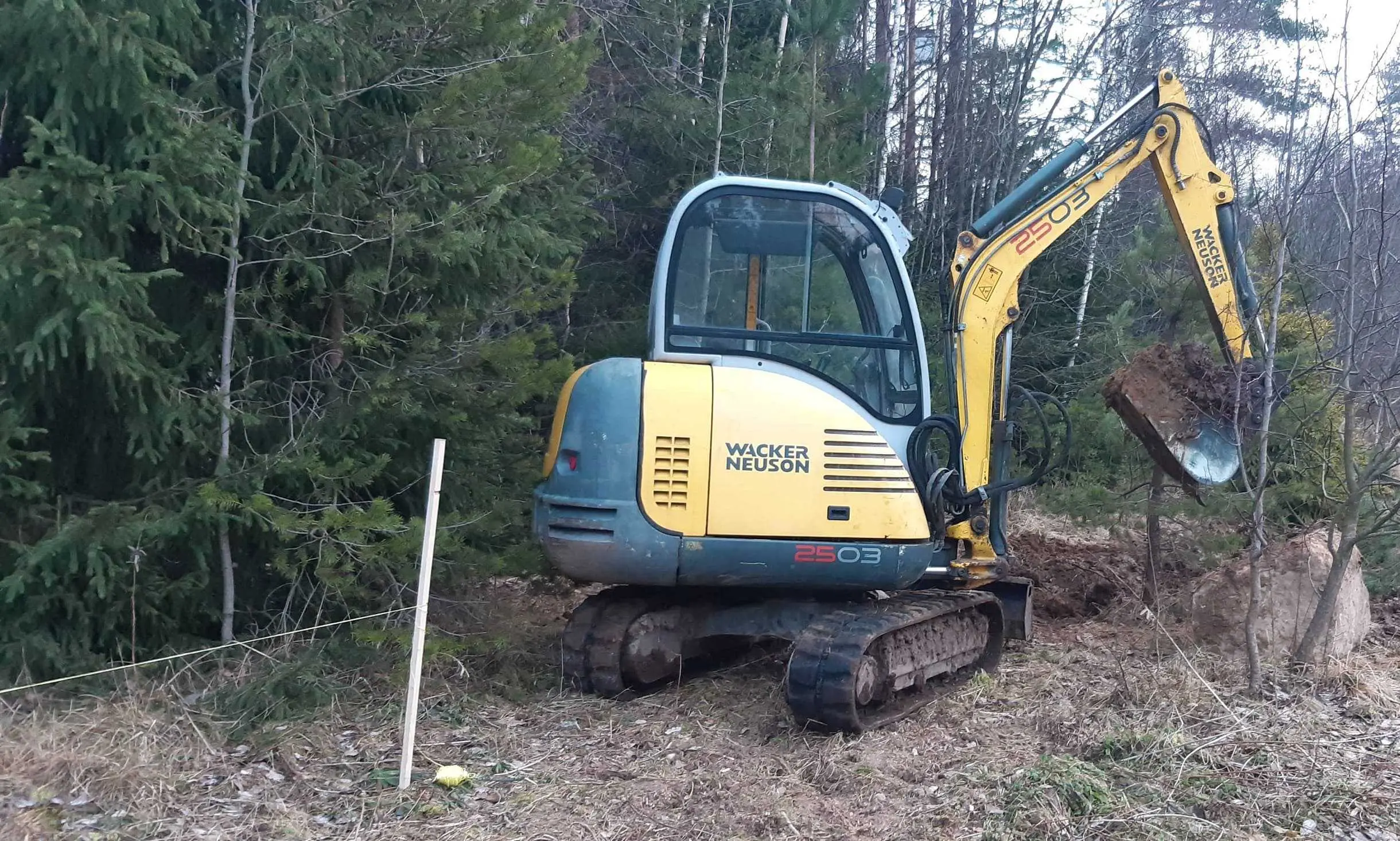 Аренда мини-экскаватора Wacker Neuson 2503